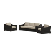 Portland 3-Piece Rattan Sofa and Arm Chairs Set