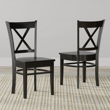 Oval Butterfly Leaf Solid Wood Table Dining Set with Cross Back Chairs