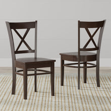 Oval Butterfly Leaf Solid Wood Table Dining Set with Cross Back Chairs