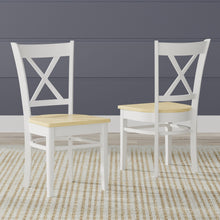 Oval Butterfly Leaf Solid Wood Table Dining Set with Cross Back Chairs