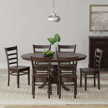 Oval Butterfly Leaf Solid Wood Table Dining Set with Slat Back Chairs