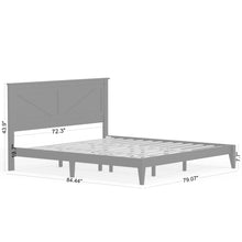 Farmhouse Wood Platform Bed