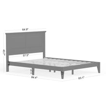 Cottage Style Wood Platform Bed