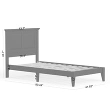 Cottage Style Wood Platform Bed