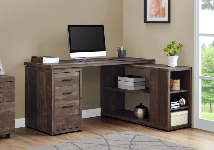 Computer Desk L-Shaped Corner Desk with storage - Left or Right Facing - 60