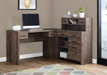 Computer Desk L-Shaped - Left or Right Set- Up - Corner Desk with Hutch 60