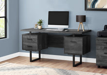 Computer Desk with Drawers - Contemporary Style - Home & Office Computer Desk with Metal Legs - 60