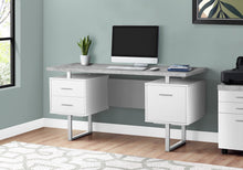 Computer Desk with Drawers - Contemporary Style - Home & Office Computer Desk with Metal Legs - 60