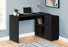 Workstation with Storage Shelves and Cabinet for Home & Office-Contemporary Style L Shaped Computer Desk, 46