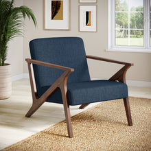 Grove MCM Wood Frame Upholstered Accent Chair