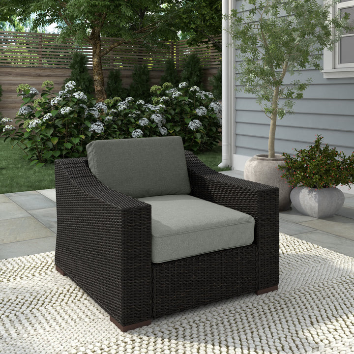 Portland Patio PE Rattan Arm Chair