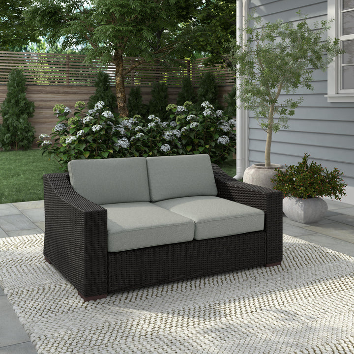 Portland Patio PE Rattan Loveseat