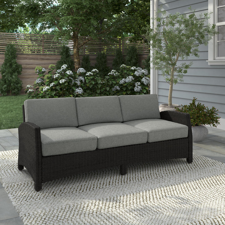 Alvory Patio PE Rattan Sofa