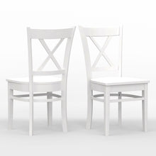 Cross Back Solid Wood Dining Chair (Set of 2)