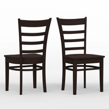 Slat Back Solid Wood Dining Chair (Set of 2)