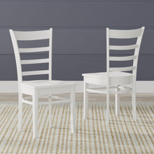 Slat Back Solid Wood Dining Chair (Set of 2)