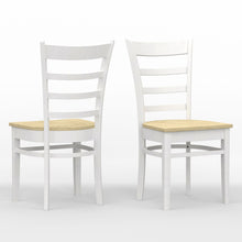 Slat Back Solid Wood Dining Chair (Set of 2)