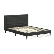 Conner Upholstered Platform Bed Frame / Button Tufted / Mattress Foundation / Wood Slat Support / No Box Spring Needed / Easy Assembly
