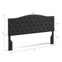 Oros Tufted Camelback Upholstered Headboard