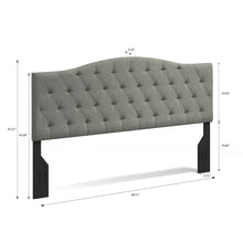 Oros Tufted Camelback Upholstered Headboard