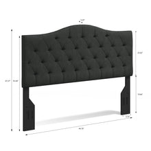 Oros Tufted Camelback Upholstered Headboard