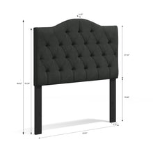 Oros Tufted Camelback Upholstered Headboard