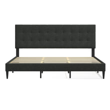 Kaya Upholstered Platform Bed Frame / Buttonless Tufting / Mattress Foundation / Wood Slat Support / No Box Spring Needed / Easy Assembly