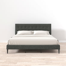 Kaya Upholstered Platform Bed Frame / Buttonless Tufting / Mattress Foundation / Wood Slat Support / No Box Spring Needed / Easy Assembly
