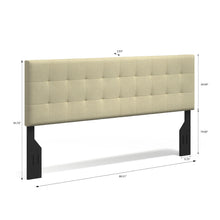 Kaya Buttonless Tufting Upholstered Headboard