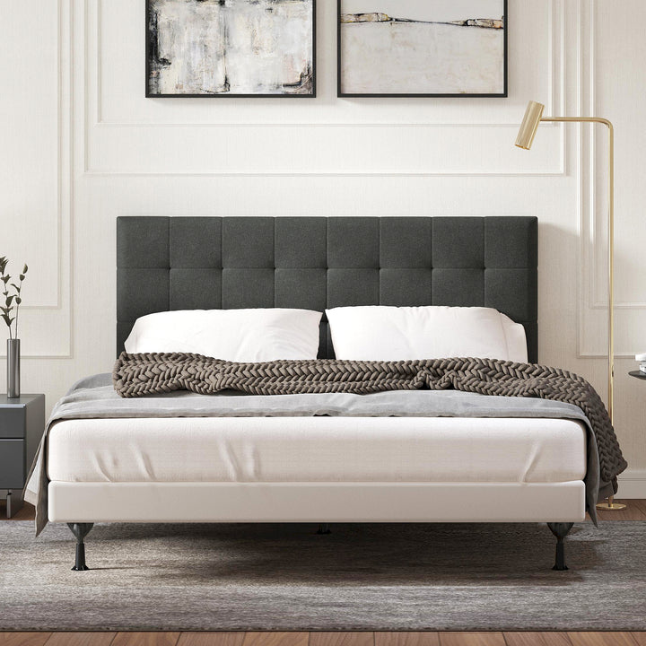 Kaya Buttonless Tufting Upholstered Headboard