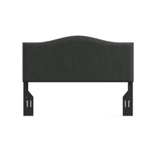 Kameli Nailhead-Trim Camelback Upholstered Headboard