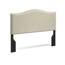 Kameli Nailhead-Trim Camelback Upholstered Headboard