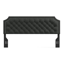 Curta Clipped-Edge Nailhead-Trim Button Tufted Upholstered Headboard