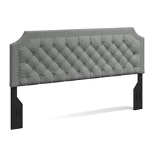 Curta Clipped-Edge Nailhead-Trim Button Tufted Upholstered Headboard