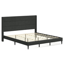 Pax Upholstered Platform Bed Frame / Sleak Wingback / Mattress Foundation / No Box Spring Needed / Easy Assembly